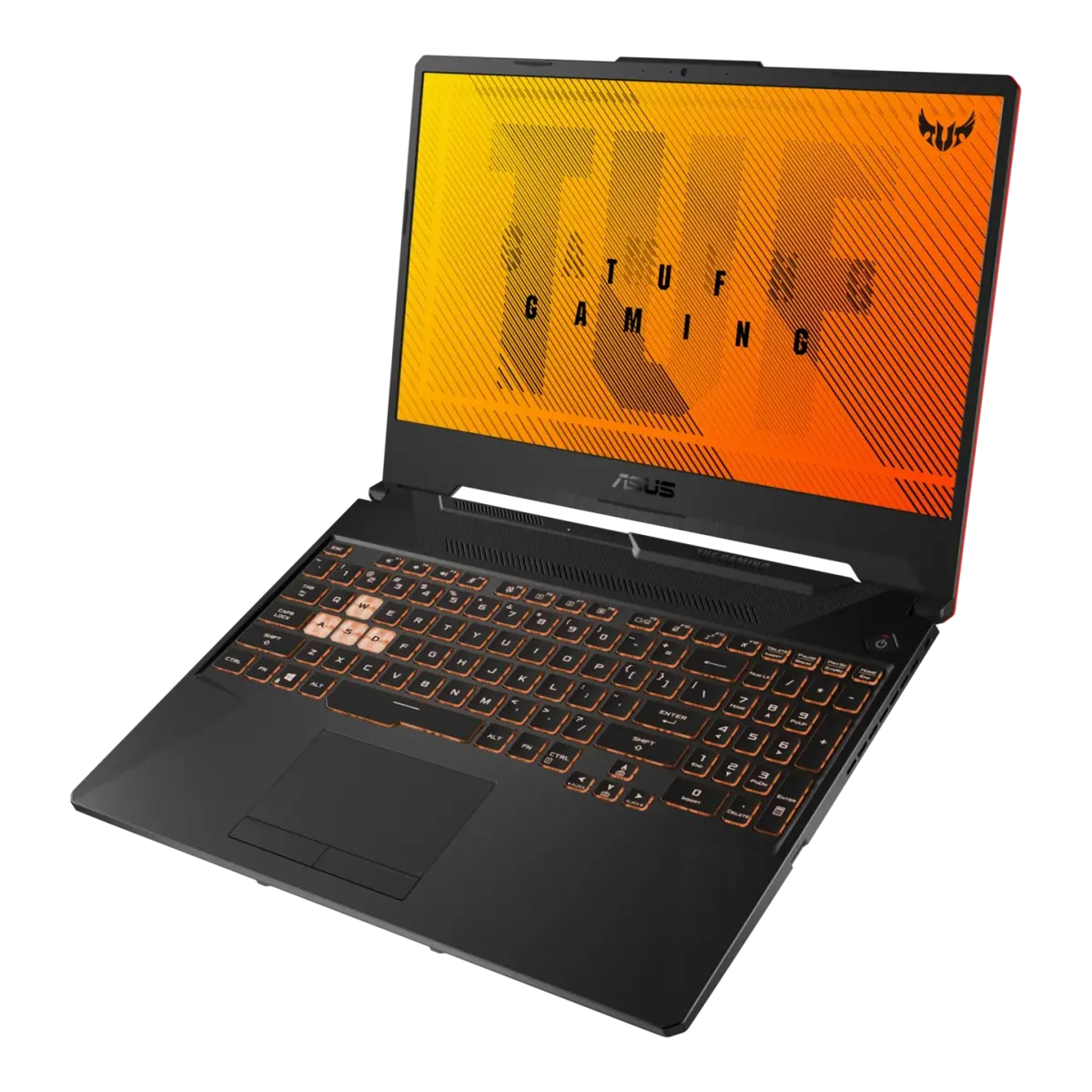 ASUS TUF F16 FX608J gaming laptop with RTX 5070, Intel i7-14650HX, 16GB RAM, 1TB SSD, and RGB backlit keyboard