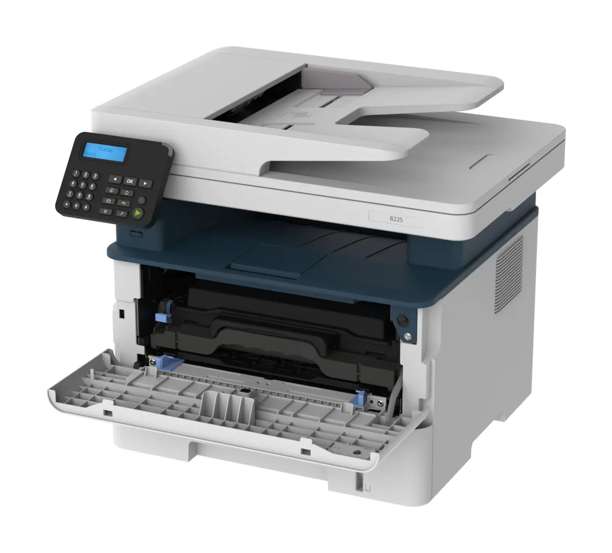 Xerox B225 Multifunction Printer, Up To 36ppm Printing Speed, 250 Sheets Standard Media Capacity, 600DPI Resolution, Copy / Duplex Print / Scan, Ethernet, Wifi / USB Connectivity, White