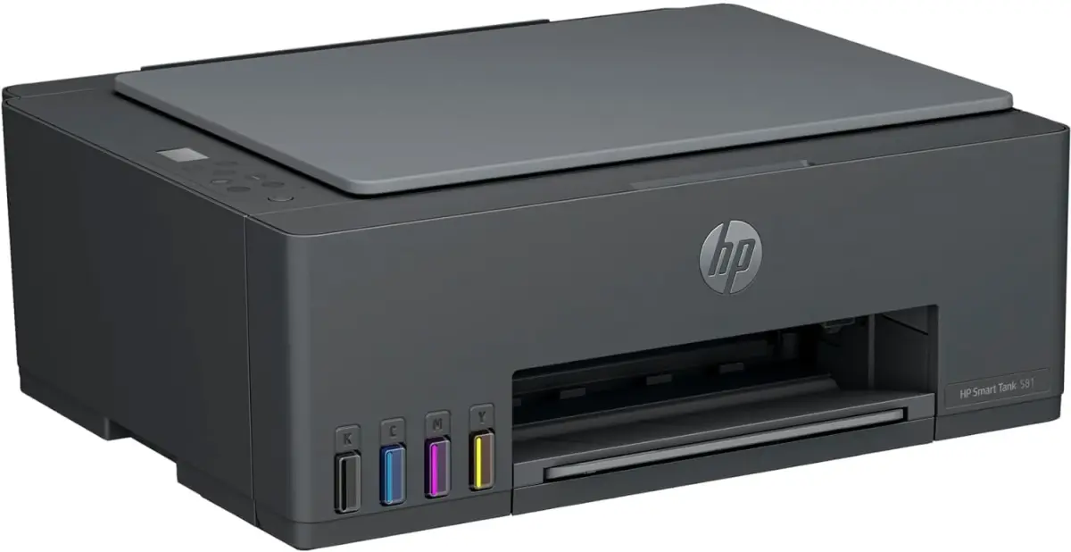 طابعة HP Smart Tank 581 متعددة الوظائف للمنزل والمكاتب الصغيرة