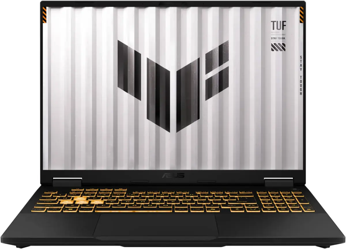 لابتوب جيمنج ASUS TUF Gaming F16، معالج Core i7-14650HX، رام 16GB DDR5، SSD 512GB، شاشة 16 إنش FHD+ 165Hz، كرت RTX 5060 8GB، ويندوز 11 - رمادي | FX608JMR-RV050
