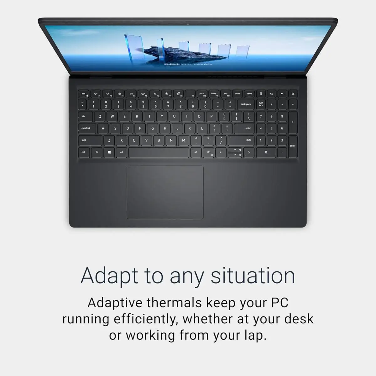 Dell 15 DC15250 Laptop, Intel Core 3 100U, 8GB DDR4, 512GB SSD, 15.6" FHD 120Hz, Intel UHD Graphics, Win11 | DC15250