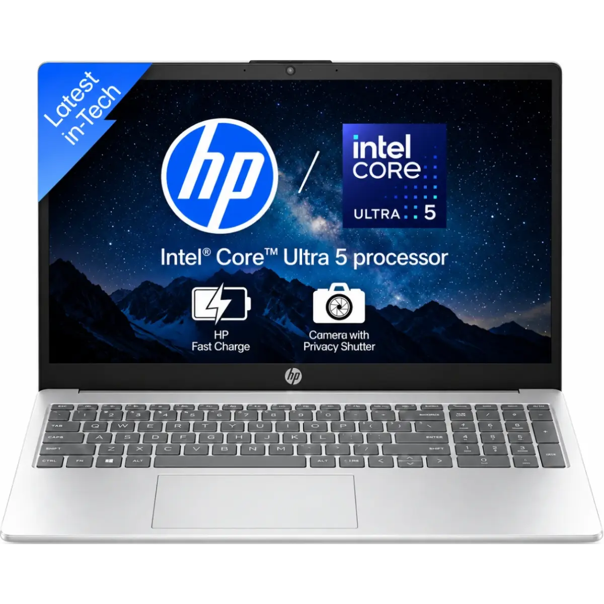 HP 15 laptop Natural Silver