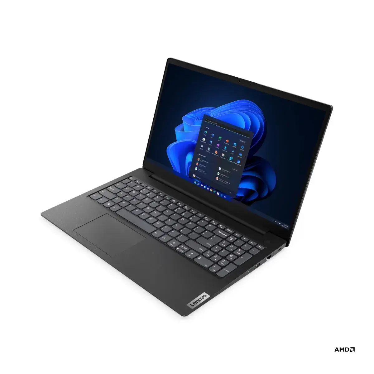 Lenovo V15 G4 AMN Business Laptop, AMD Ryzen 5 7520U, 8GB LPDDR5, 256GB SSD, 15.6" FHD, AMD Radeon 610M, Wi-Fi 6, DOS - Business Black | 82YU0103RM