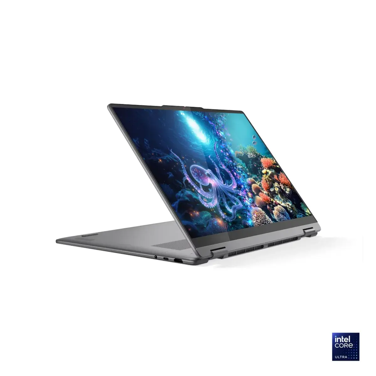 Lenovo Yoga 7 2-in-1 16ILL10 Laptop, Intel Core Ultra 7 256V, 16GB LPDDR5X, 512GB SSD, 16" WUXGA IPS Touch, Intel Arc 140V, Windows 11 - Luna Grey | 83JT0047US