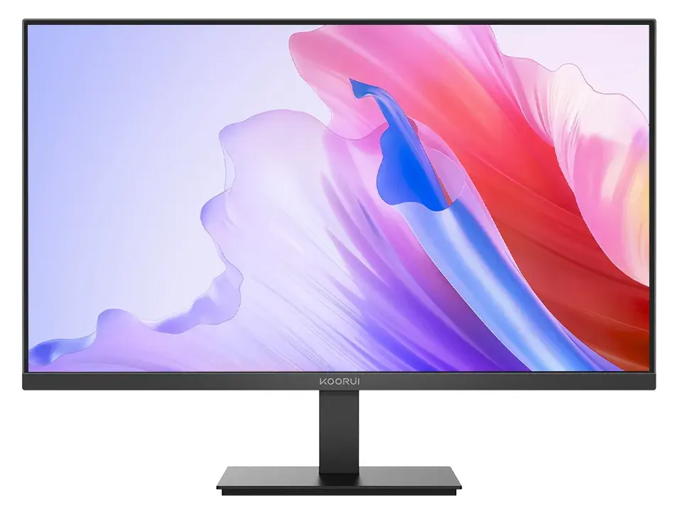 KOORUI E2411H 24" Monitor, Full HD 1920x1080, IPS, 120Hz, 5ms, AMD FreeSync, HDMI & VGA - Black | E2411H