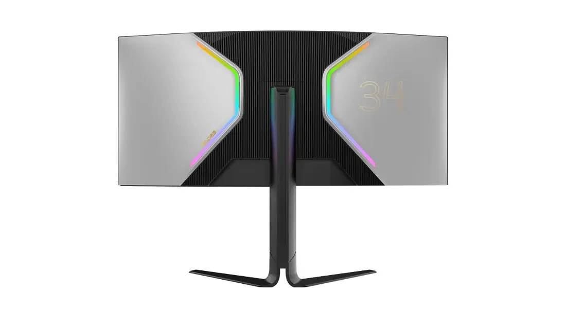 SADES BL-Shark 34" Curved Ultrawide Gaming Monitor, WQHD 4K 3440x1440, Fast VA R1000, 165Hz, 0.5ms, Adaptive Sync, RGB - Black | SA-C02Q34
