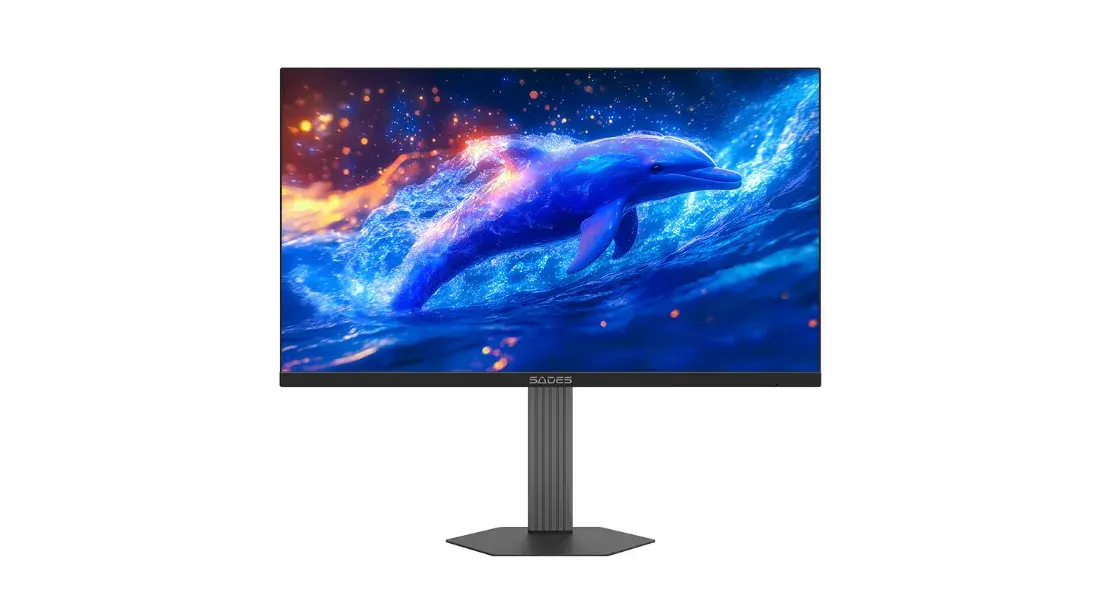 SADES BN-Dolphin 27" Gaming Monitor, QHD 2560x1440, IPS, 200Hz, 0.5ms, 95% DCI-P3, Adaptive Sync, HDMI 2.1 - Black | SA-F01Q27