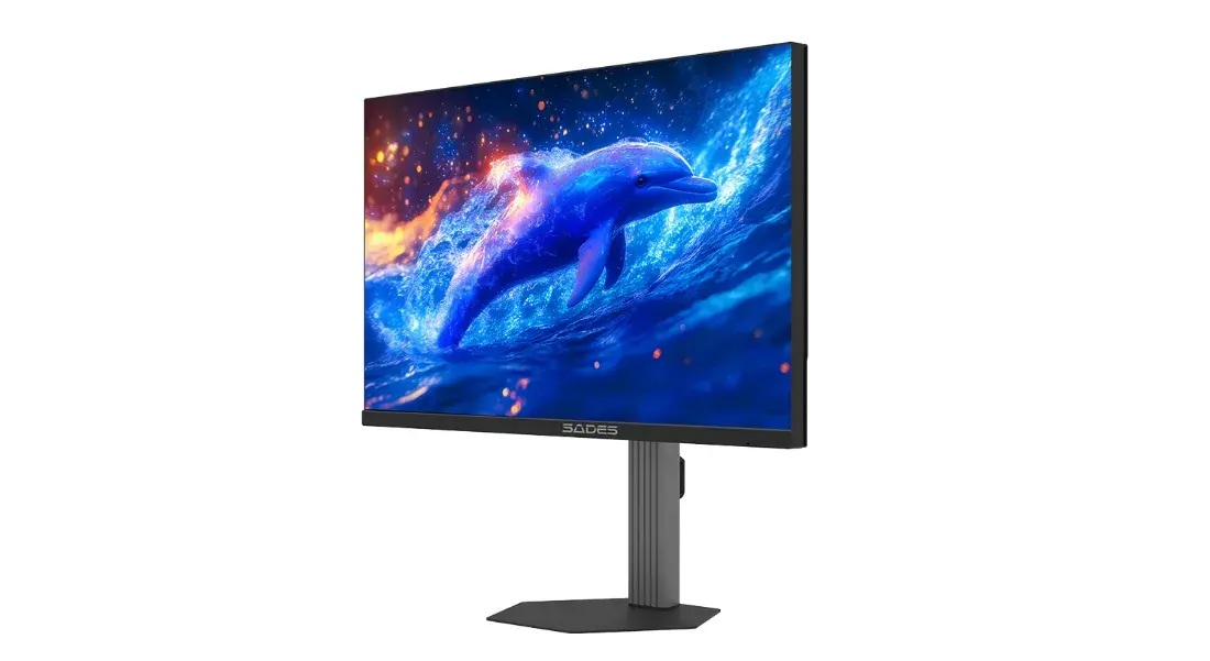SADES BN-Dolphin 27" Gaming Monitor, QHD 2560x1440, IPS, 200Hz, 0.5ms, 95% DCI-P3, Adaptive Sync, HDMI 2.1 - Black | SA-F01Q27