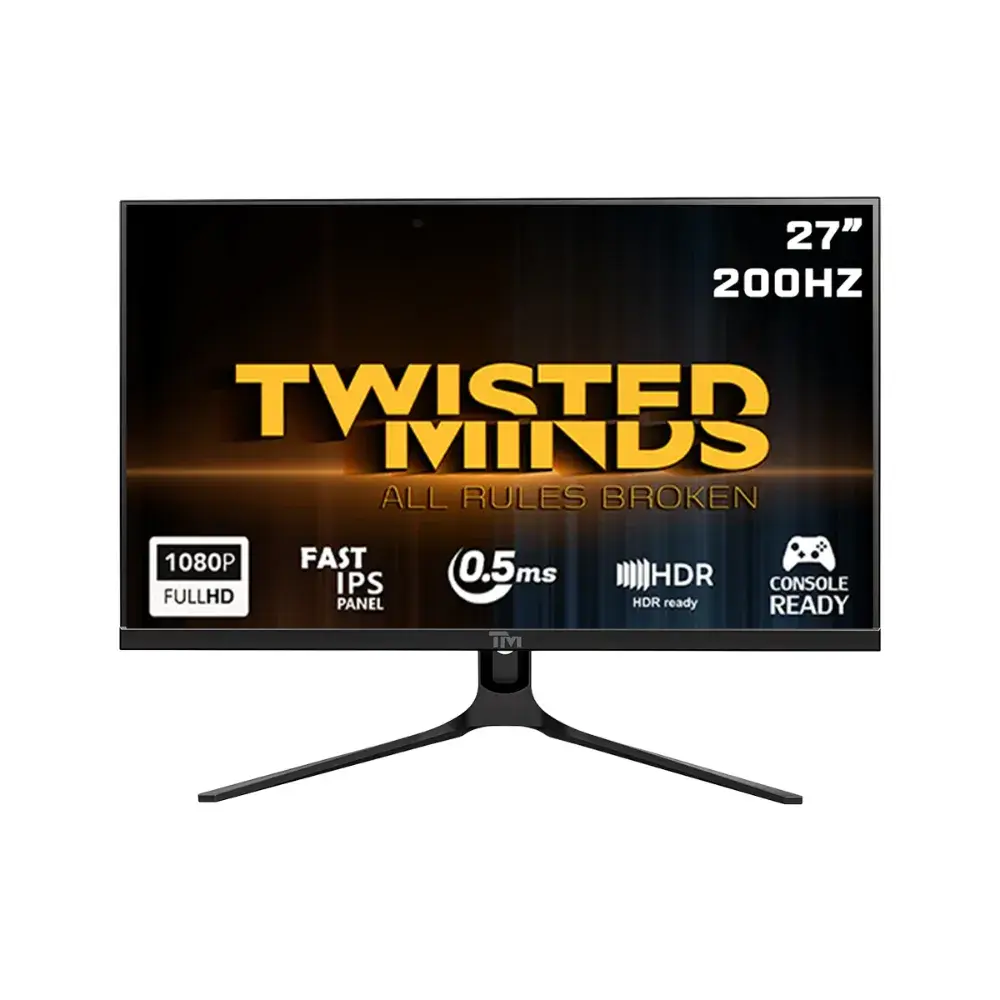 Twisted Minds Supreme Series TM27FHD200IPS 27" Gaming Monitor, Full HD, Fast IPS, 200Hz, 0.5ms, HDMI 2.1